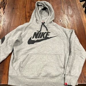 Nike Gray Hoodie with Black Logo